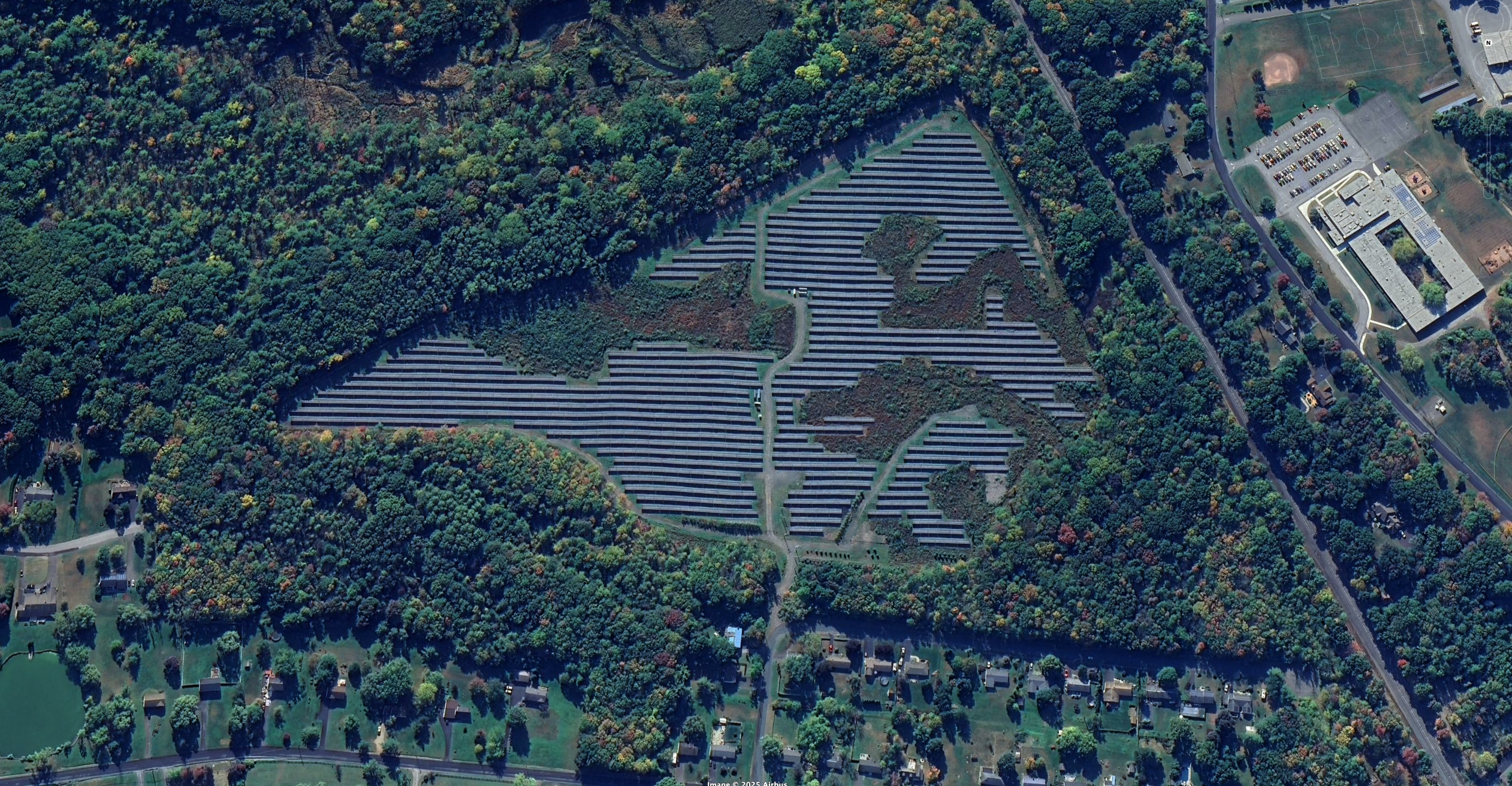Caselton On Hudson Solar Farm - Aerial View