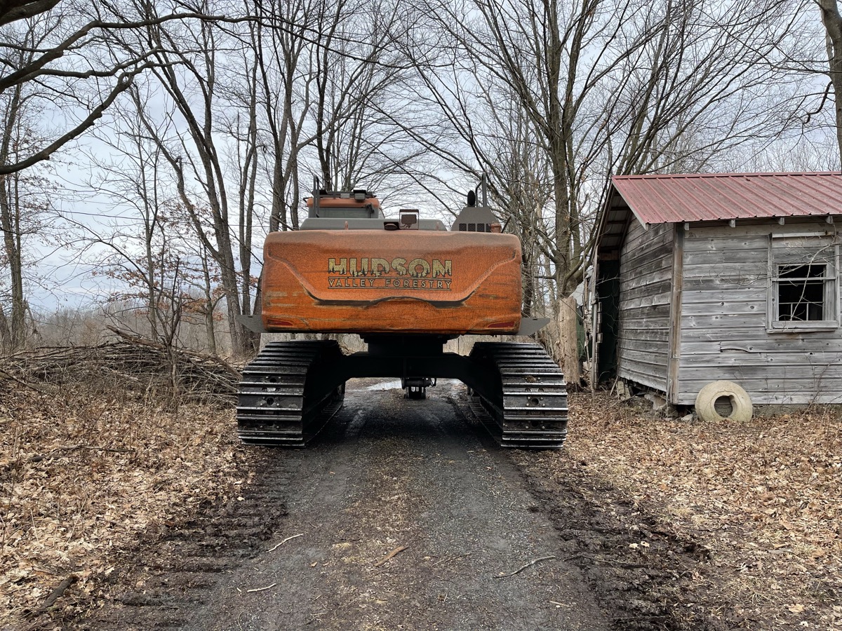 Hudson Valley Forestry excavator