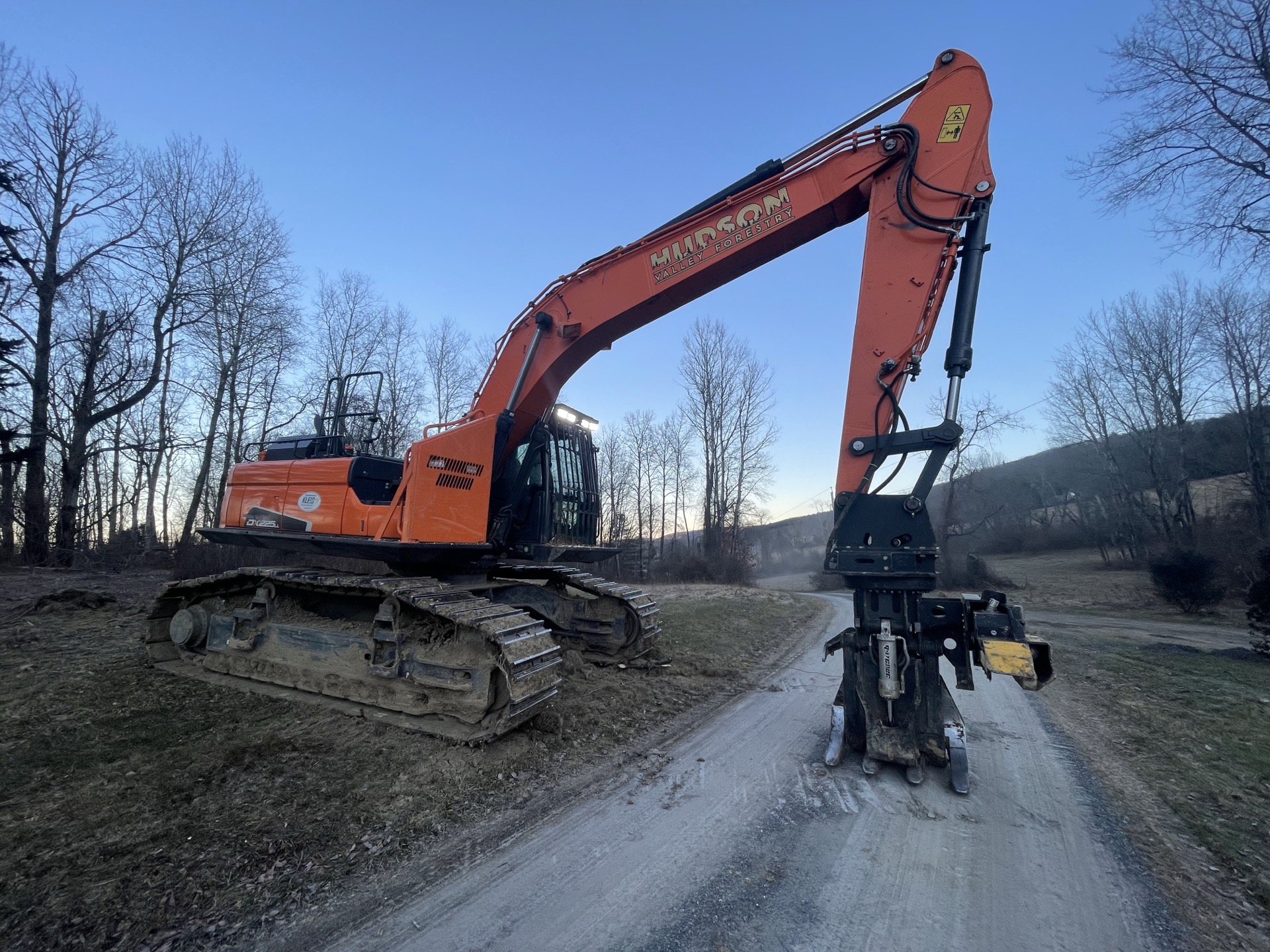 Cleared land after forestry mulching